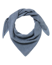 Unisex Birdseye Silk Cashmere Neckerchief Denim Blue Birdseye