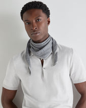 Unisex Silk Cashmere Scarf Graphite Grey