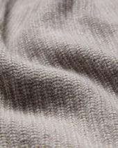 Unisex Ribbed Triangle Cashmere Scarf Oat