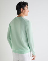Men's Burlington V Neck Cashmere Jumper Mint Green