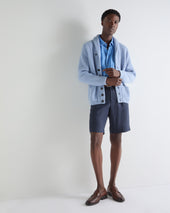 Men's Kensington Cashmere Cardigan Sea Mist Blue