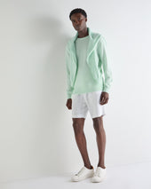 Men's Oxford Round Neck Cashmere Jumper Mint Green