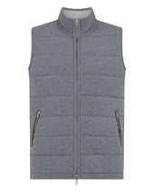 Men's Mall Reversible Cashmere Gilet Ash Grey