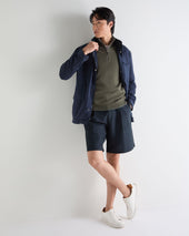 Men's Carnaby Half Zip Cashmere Jumper Olive Green