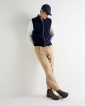 Men's Shaftesbury Cashmere Gilet Deep French Blue