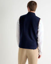 Men's Shaftesbury Cashmere Gilet Deep French Blue