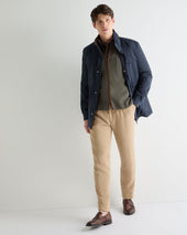Men's Shaftesbury Cashmere Gilet Olive Green