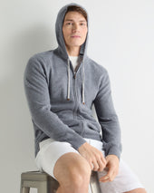 Men's Ladbroke Cashmere Hoodie Ash Grey