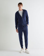 Men's Ladbroke Cashmere Hoodie Bright Denim Blue