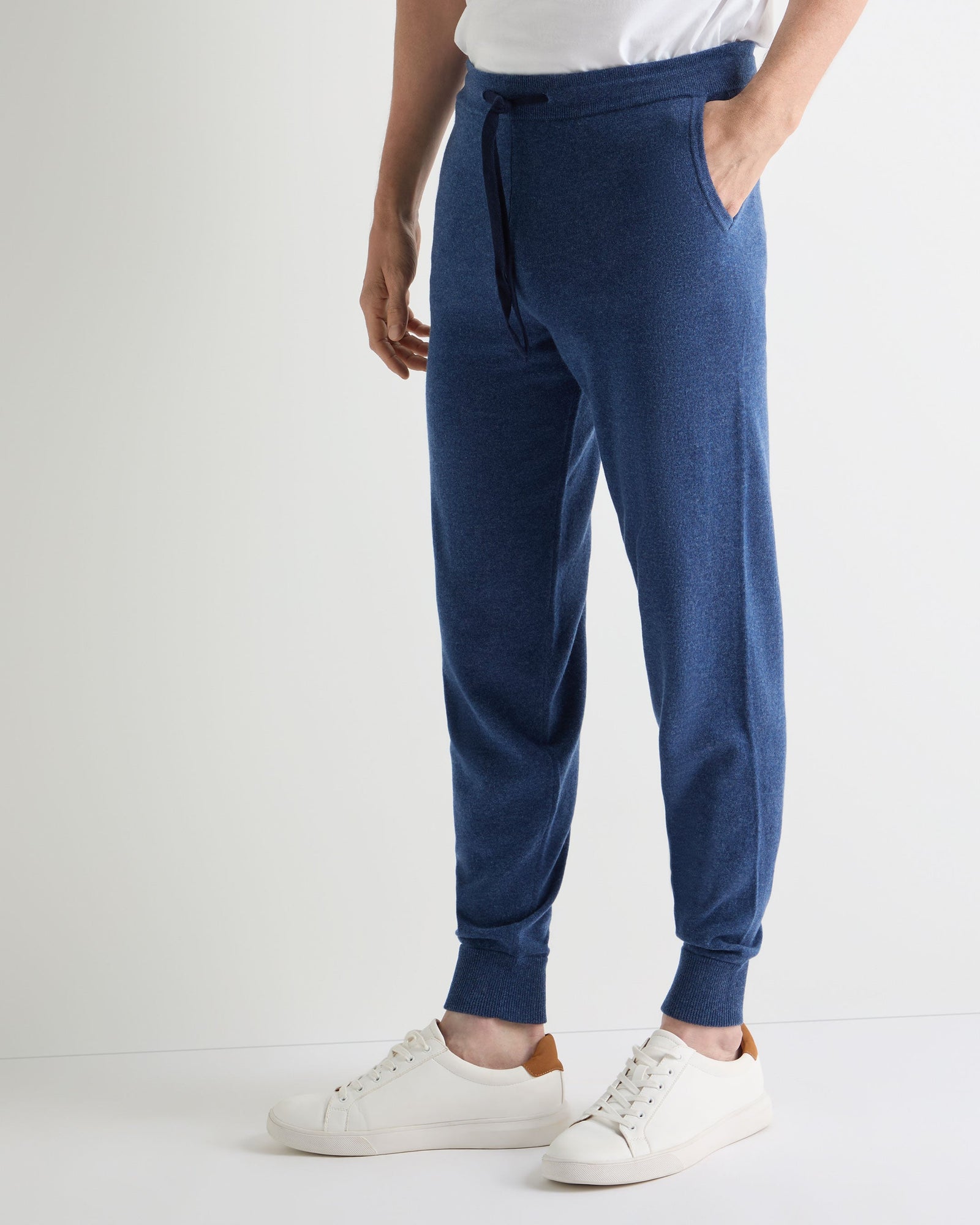 Men's Ladbroke Cashmere Jogger Bright Denim Blue