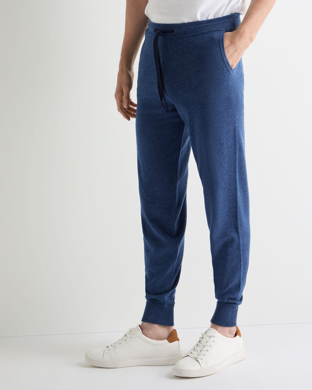 Men's Ladbroke Cashmere Jogger Bright Denim Blue