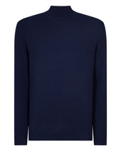 Men's Mayfair Turtle Neck Cashmere Jumper Deep French Blue