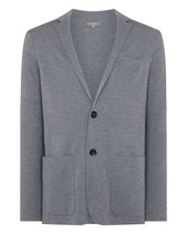 Men's Marlborough Fine Gauge Cashmere Jacket Graphite Grey