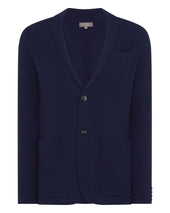 Men's Marlborough Fine Gauge Cashmere Jacket Summer Navy Blue
