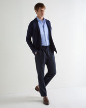Men's Marlborough Fine Gauge Cashmere Jacket Summer Navy Blue