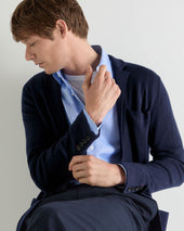 Men's Marlborough Fine Gauge Cashmere Jacket Summer Navy Blue