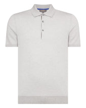 Men's Polzeath Cotton Cashmere Polo T-Shirt Fumo Grey