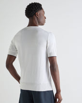 Men's Newquay Cotton Cashmere T-Shirt New Ivory White