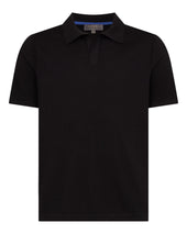 Men's Polo Cotton Cashmere T-Shirt Black
