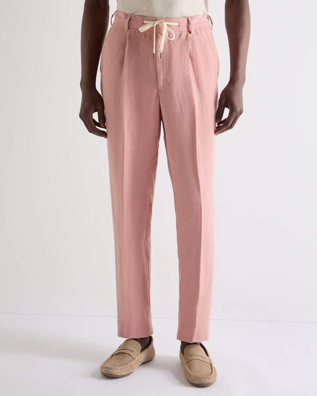 Men's Atrani Linen Trouser Pink