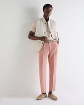 Men S Atrani Linen Trouser Pink