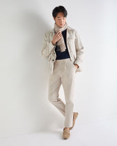 Mens Atrani Cotton Trousers Brown
