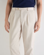 Mens Atrani Cotton Trousers Brown