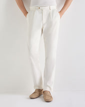 Men's Atrani Cotton Trousers White