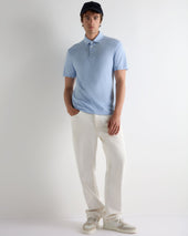 Men's Hove Cotton Polo Sea Mist Blue
