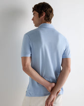 Men's Hove Cotton Polo Sea Mist Blue