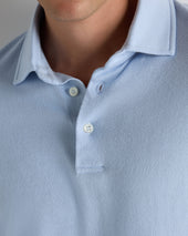 Men's Hove Cotton Polo Sea Mist Blue