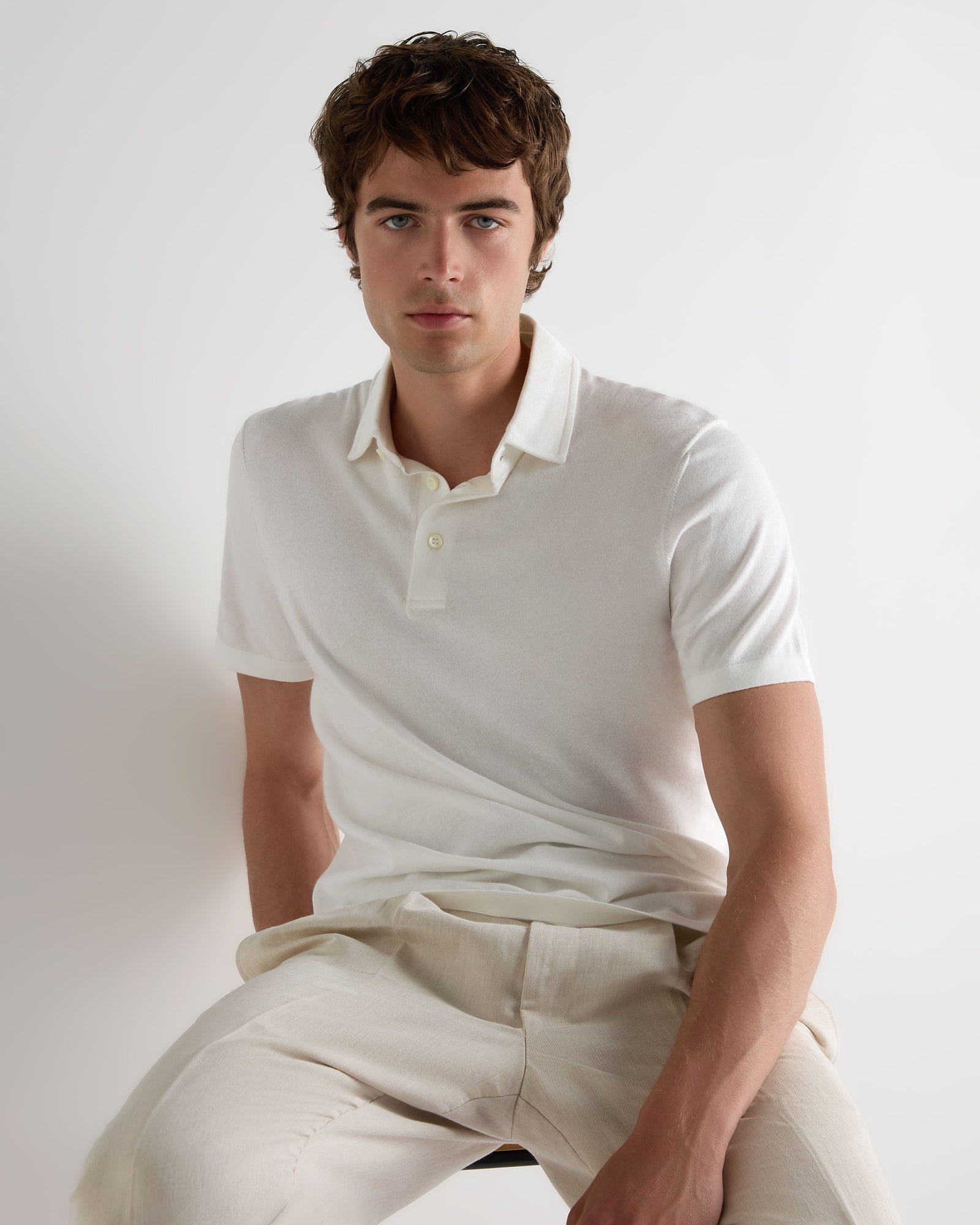 Men's Hove Cotton Polo White