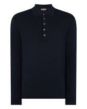 Men's Cotton Polo Shirt Navy Blue
