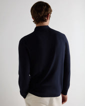 Men's Cotton Polo Shirt Navy Blue