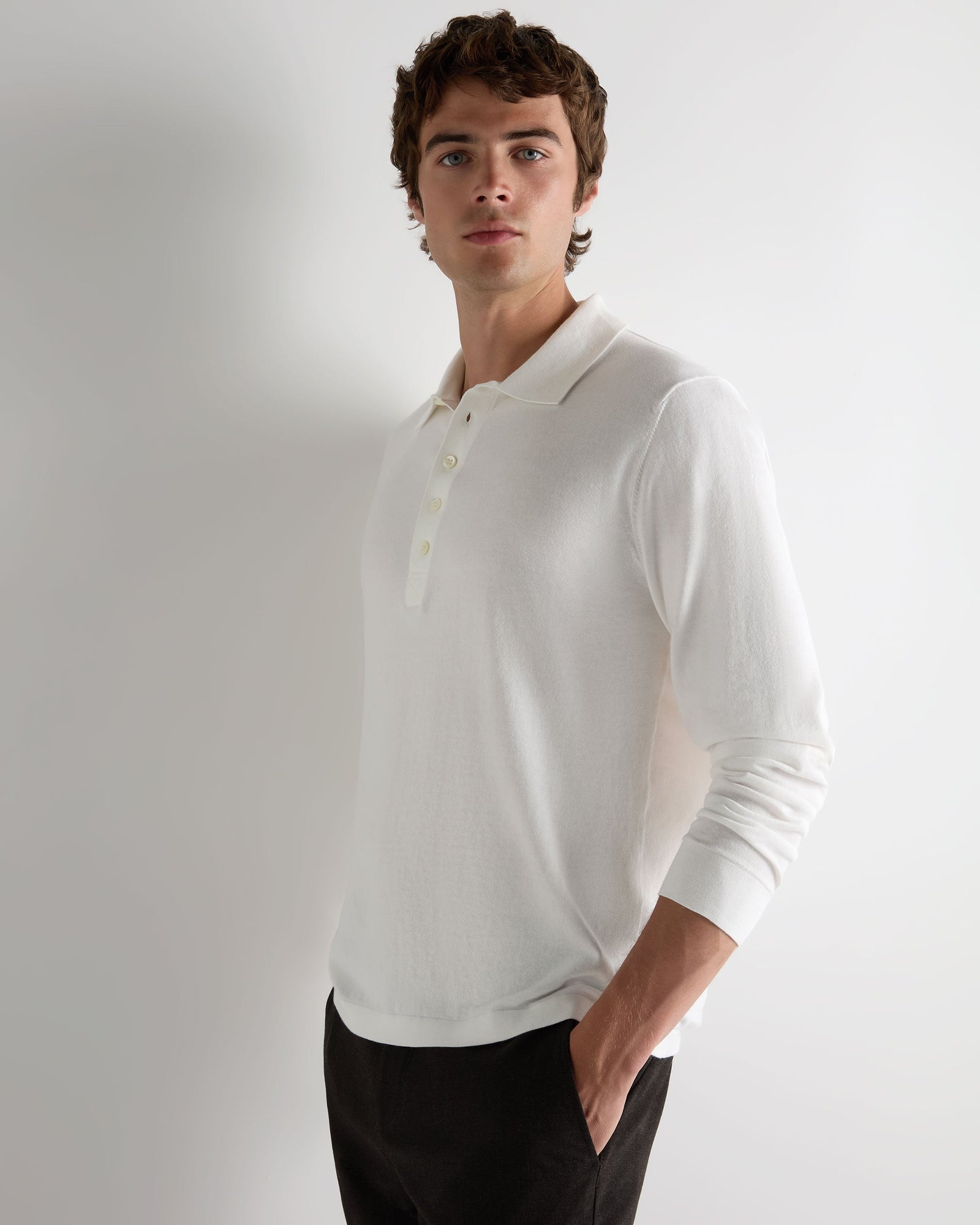 Men's Cotton Polo Shirt White