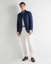 Men's Portofino Linen Blend Jacket Navy Blue