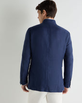 Men's Portofino Linen Blend Jacket Navy Blue