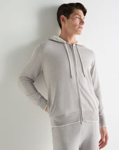 Men's Cotton Blend Hoodie Fumo Grey