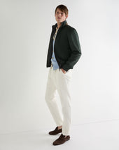 Men's Microfibre Blouson Jacket Dark Green