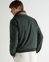 Men's Microfibre Blouson Jacket Dark Green