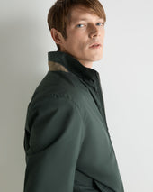 Men's Microfibre Blouson Jacket Dark Green