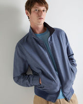 Men's Reversible Blouson Jacket Mid Blue