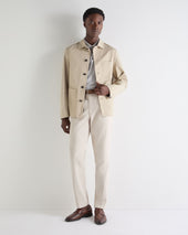 Men's Canvas Barn Jacket Stone Brown