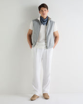 Men's Reversible Gilet Beige Brown
