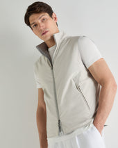 Men's Reversible Gilet Beige Brown