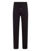 Men's Double Face Cotton Blend Trousers Black