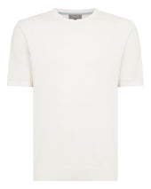 Men's Pique Linen Blend Tee White