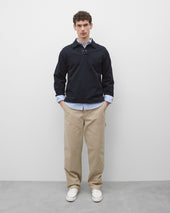 Cotton Canvas Relaxed Double Knee Pant