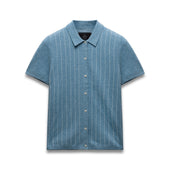 Cotton Linen Stripe Piazza Shirt