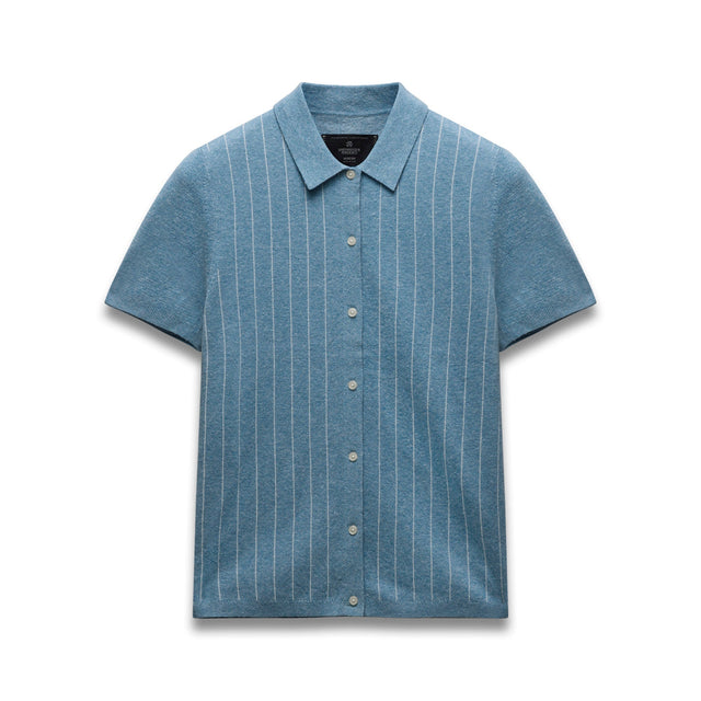 Cotton Linen Stripe Piazza Shirt
